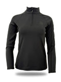 Chloe Black Crystal Base Layer With Long Sleeves