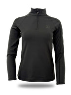 Chloe Black Crystal Base Layer With Long Sleeves