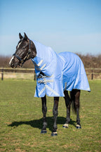 50g Detachable Neck Turnout Rug - Cornflower