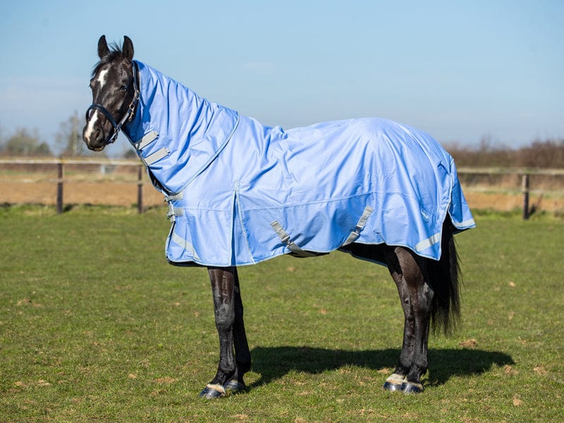 0g Detachable Neck Turnout Rug - Cornflower