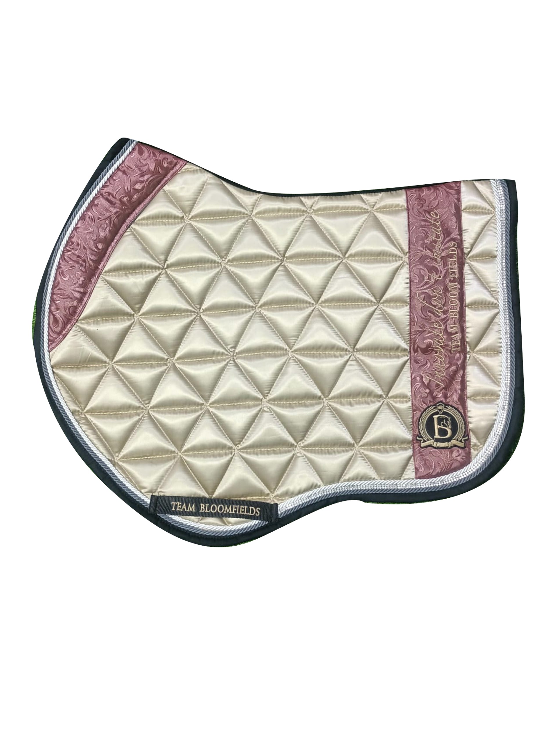 Saddle Pad - Cream With Winter Berry Paisley Jump