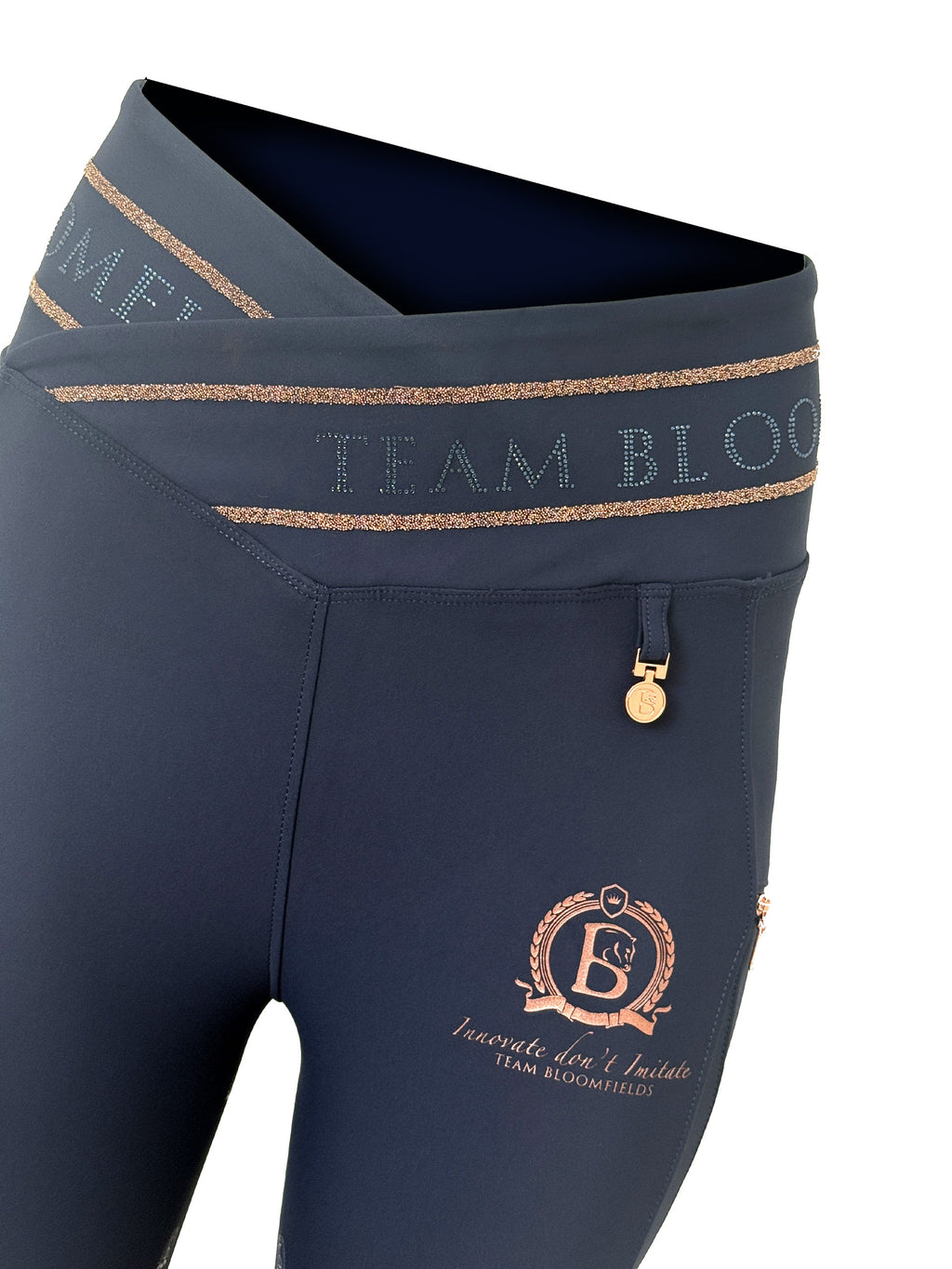 Kids Celeste Navy Crystal leggings