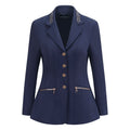 Crystal Showerproof Competition Jacket - Navy/Rose Gold