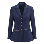 Crystal Showerproof Competition Jacket - Navy/Rose Gold