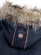 Francesca Black & Tan Lace & Fur Jacket