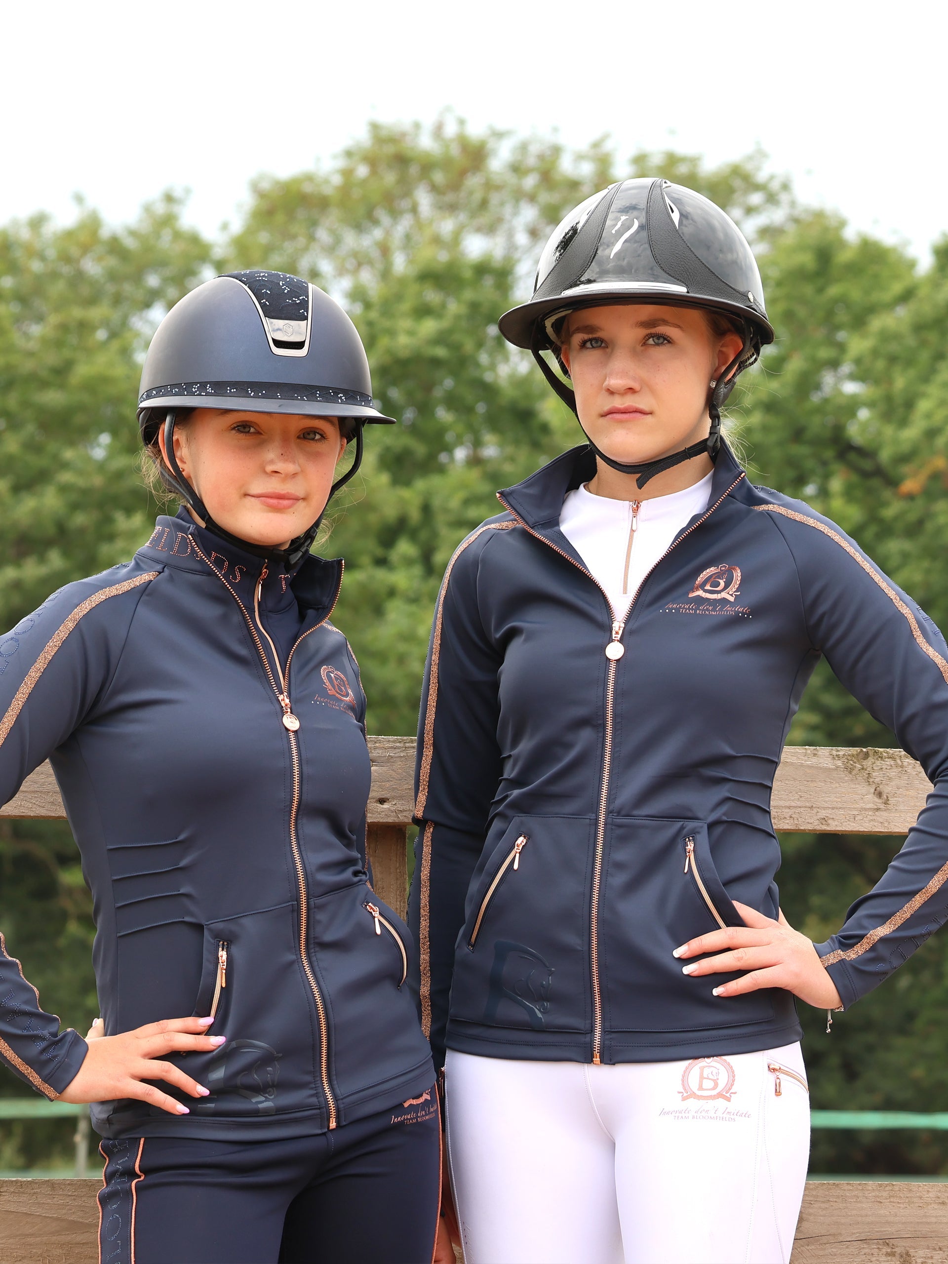 Kids Caitlin Crystal Navy Training Jacket