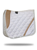 Saddle Pad - White & Sparkle Rose Gold Dressage