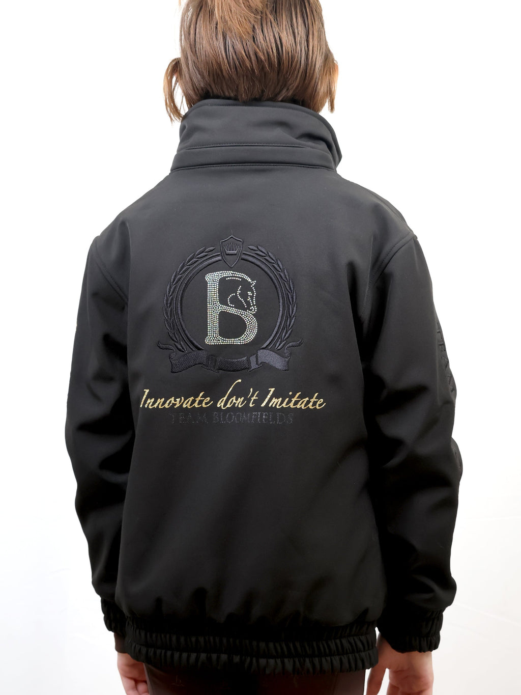 Kids Felicity Black Showerproof Jacket