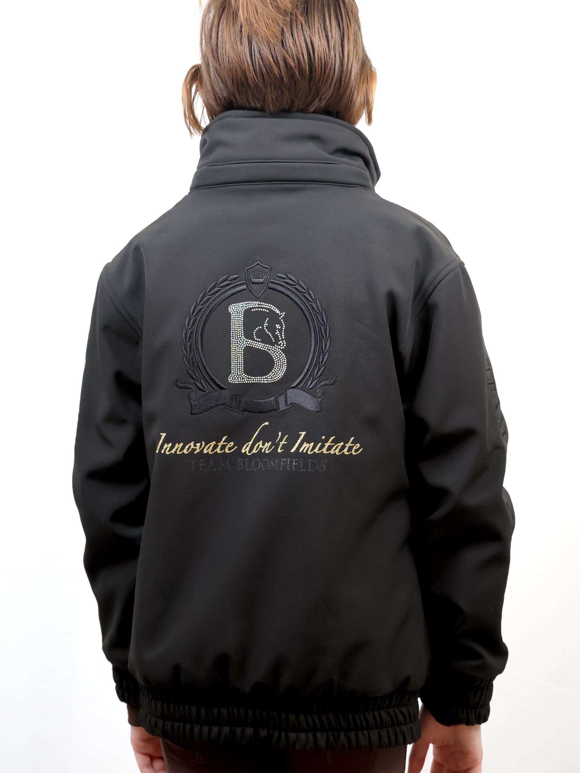 Kids Felicity Black Showerproof Jacket