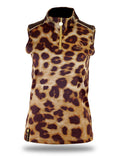 Kids Leopard Print Sleeveless Base Layer