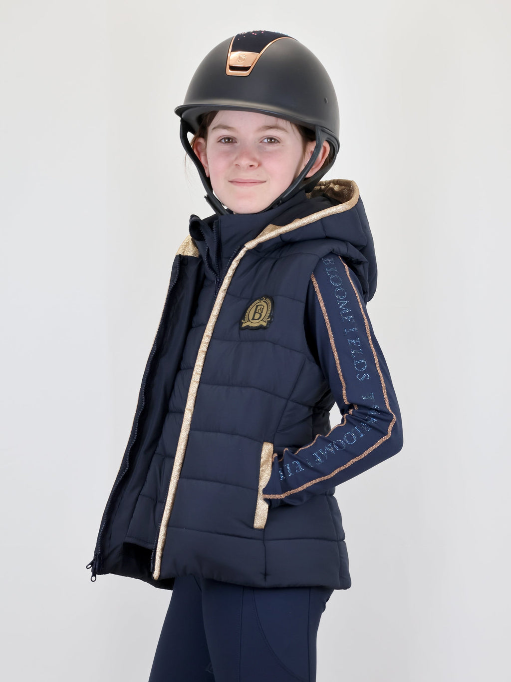 Kids Legacy Navy & Champagne Gilet