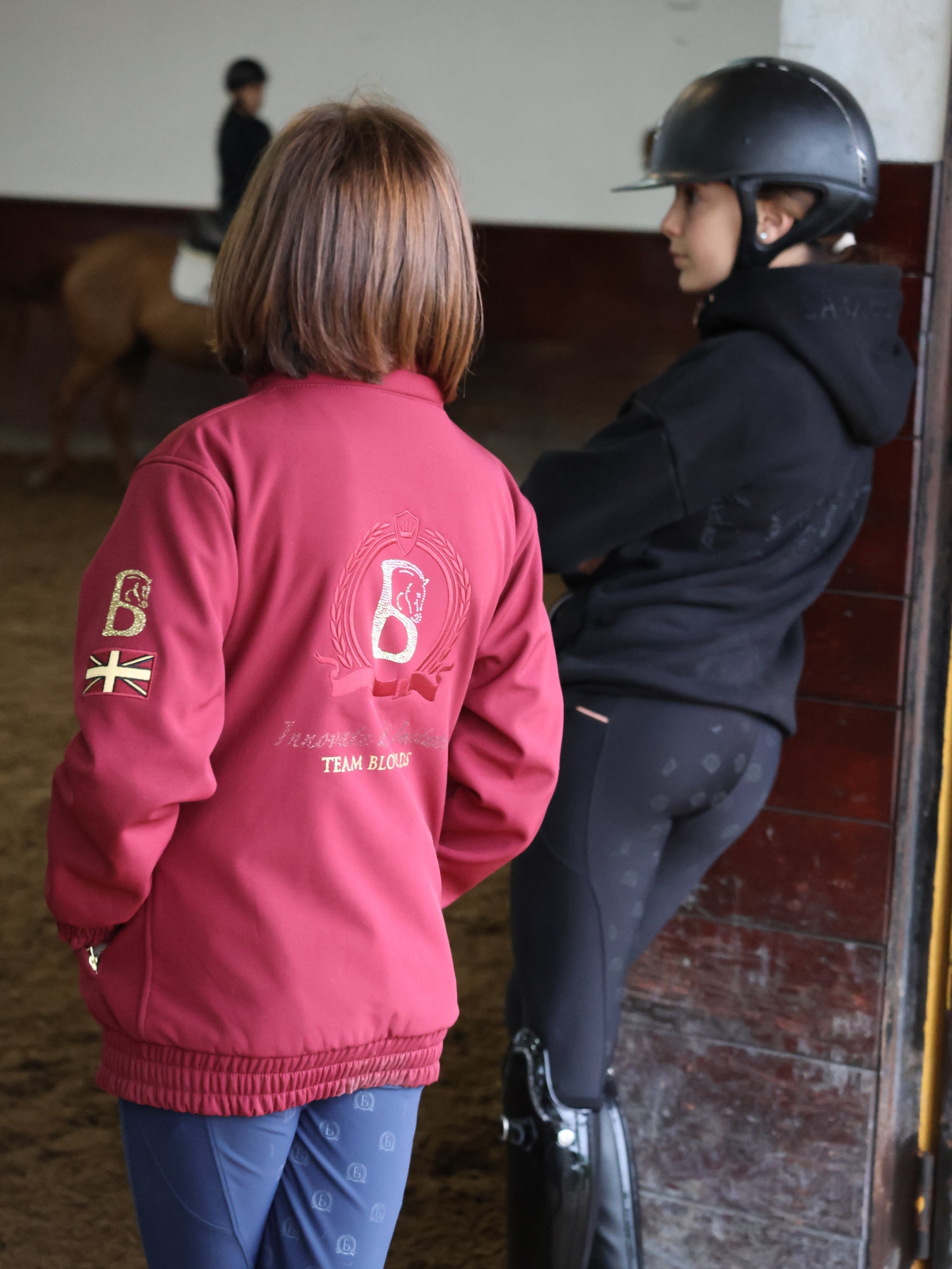 Kids Felicity Burgundy Showerproof Jacket