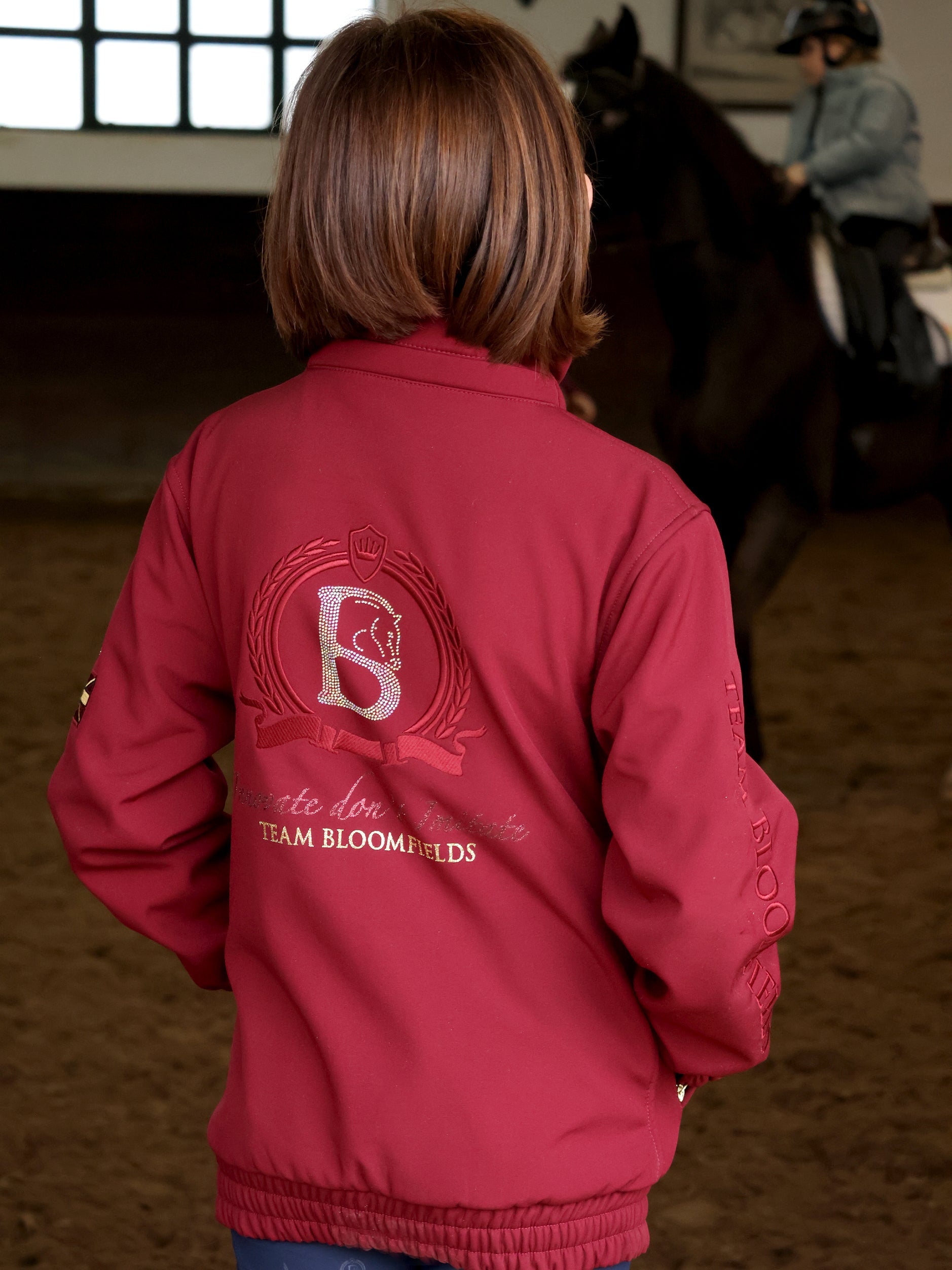 Kids Felicity Burgundy Showerproof Jacket
