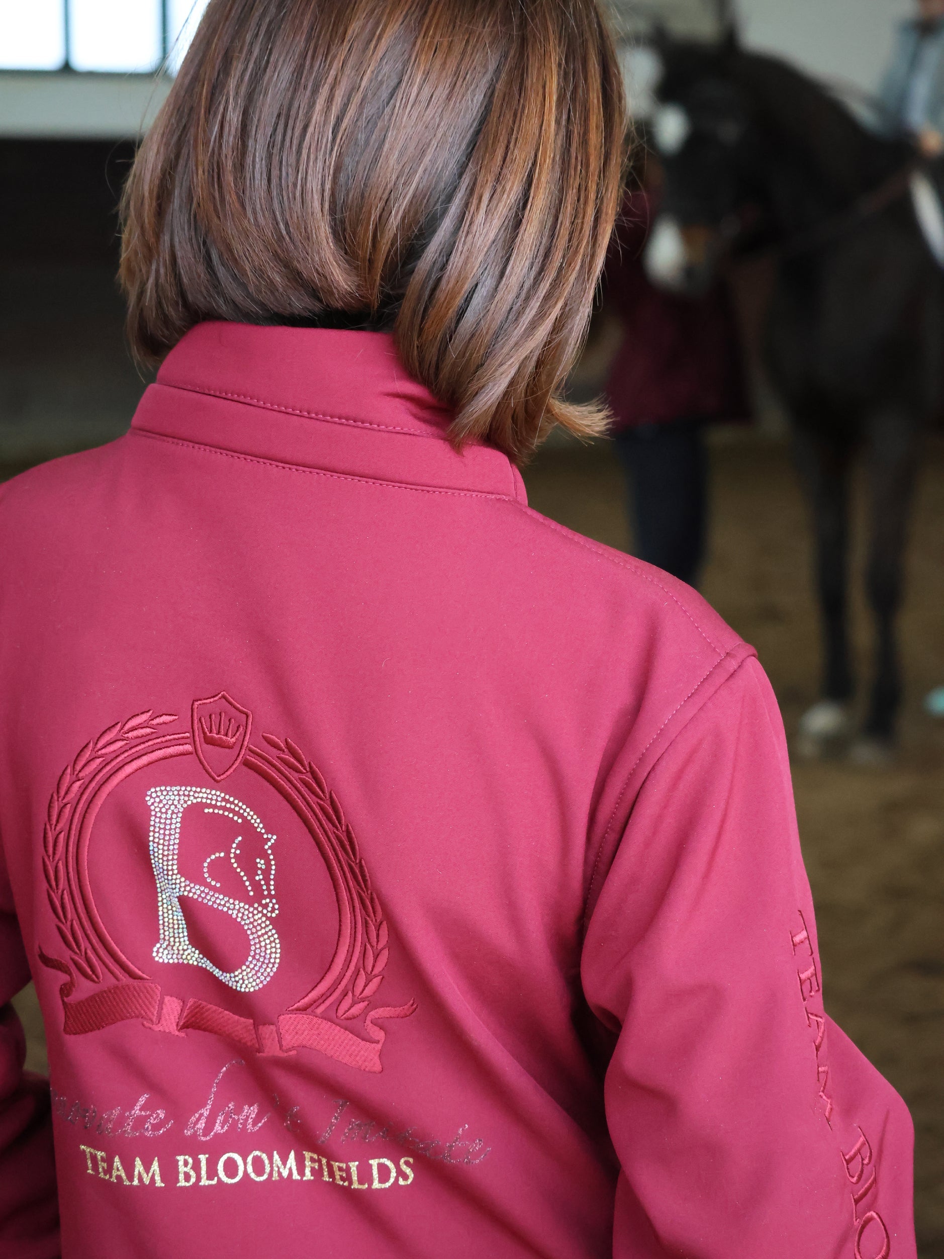 Kids Felicity Burgundy Showerproof Jacket