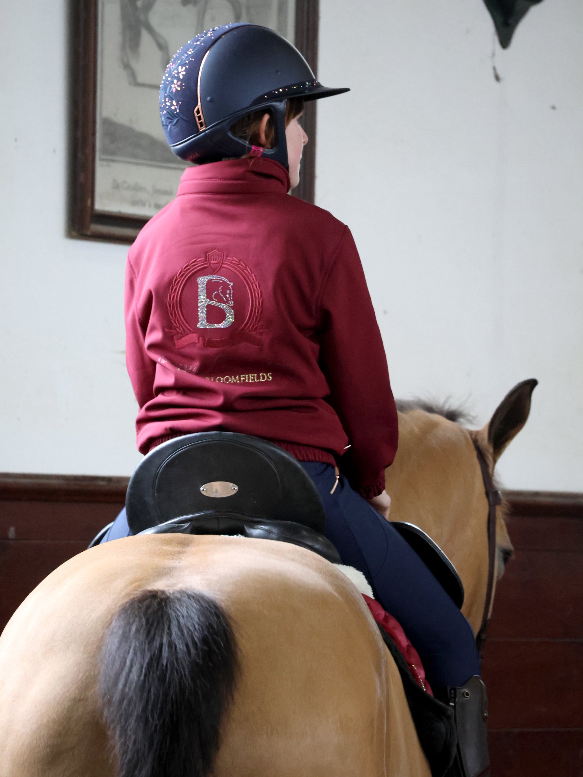 Kids Felicity Burgundy Showerproof Jacket