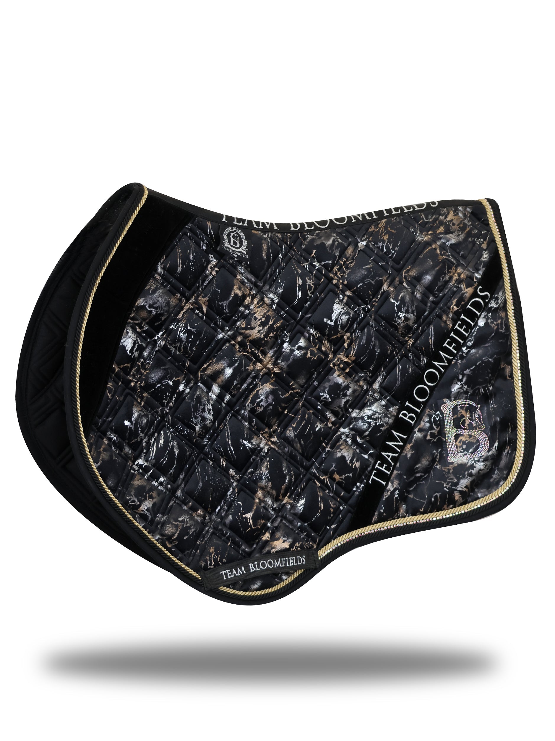 Saddle Pad - Electra Black and Gold Jump