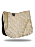 Saddle Pad - Electra Cream and Gold Dressage