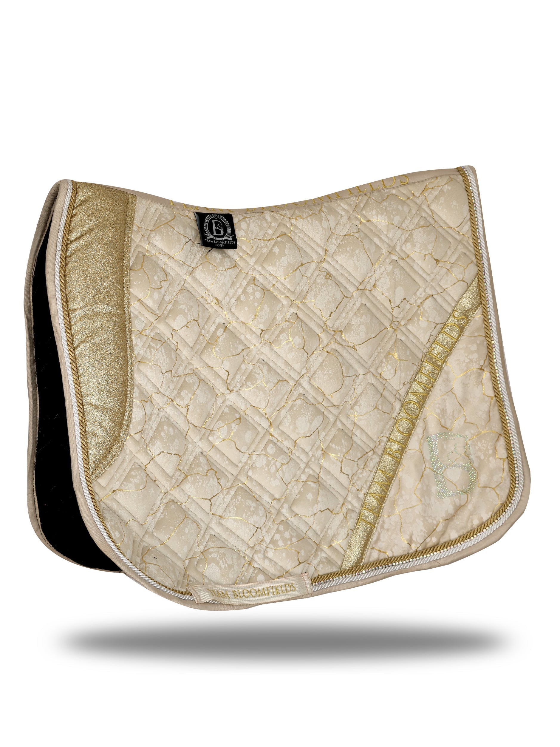 Saddle Pad - Electra Cream and Gold Dressage