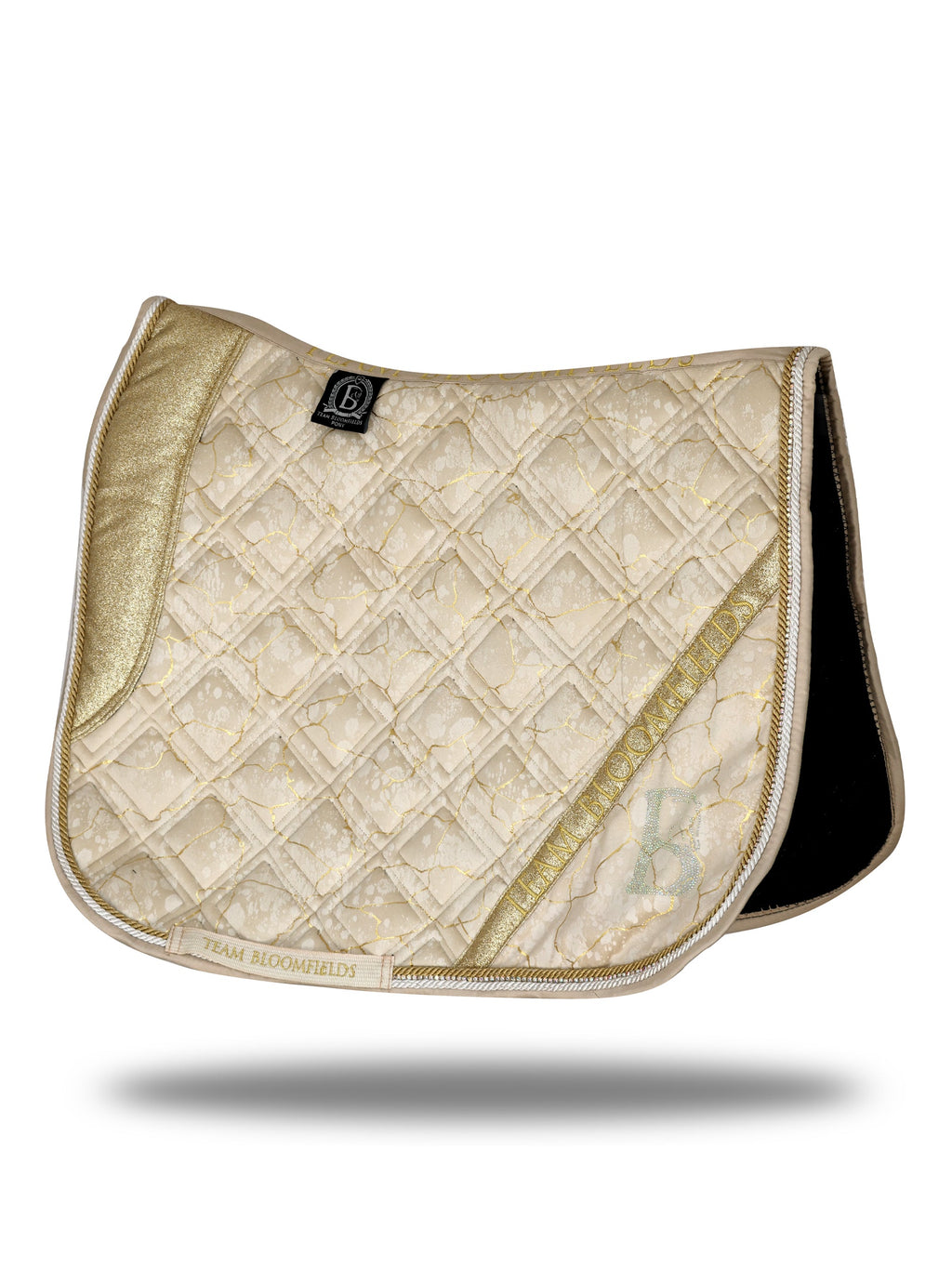 Saddle Pad - Electra Cream and Gold Dressage
