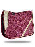Saddle Pad - Electra Mulberry and Gold Dressage