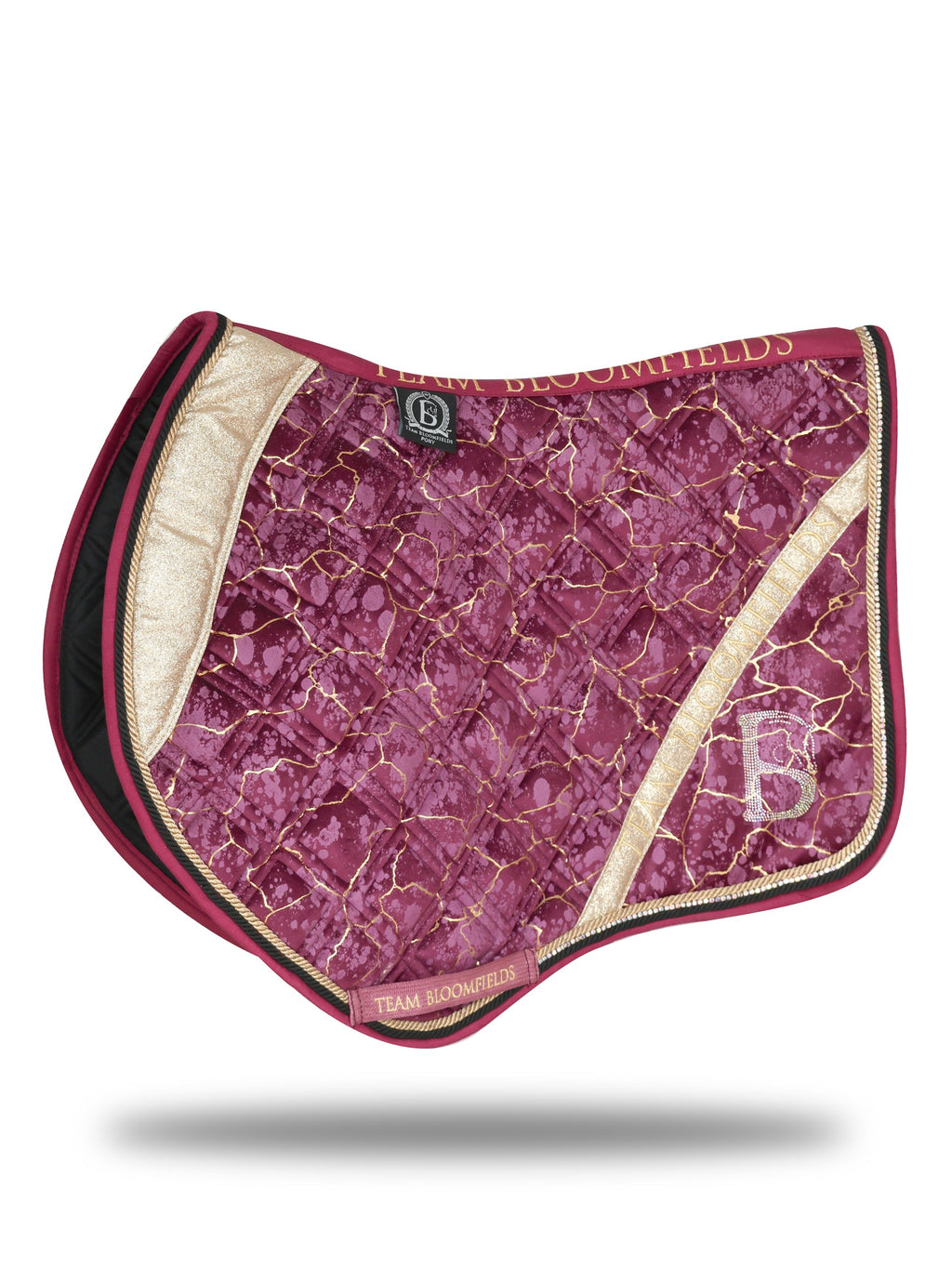 Saddle Pad -  Electra Mulberry and Gold Jump