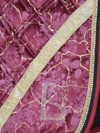 Saddle Pad -  Electra Mulberry and Gold Jump