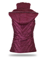 Kids Ella Mulberry Hooded Gilet