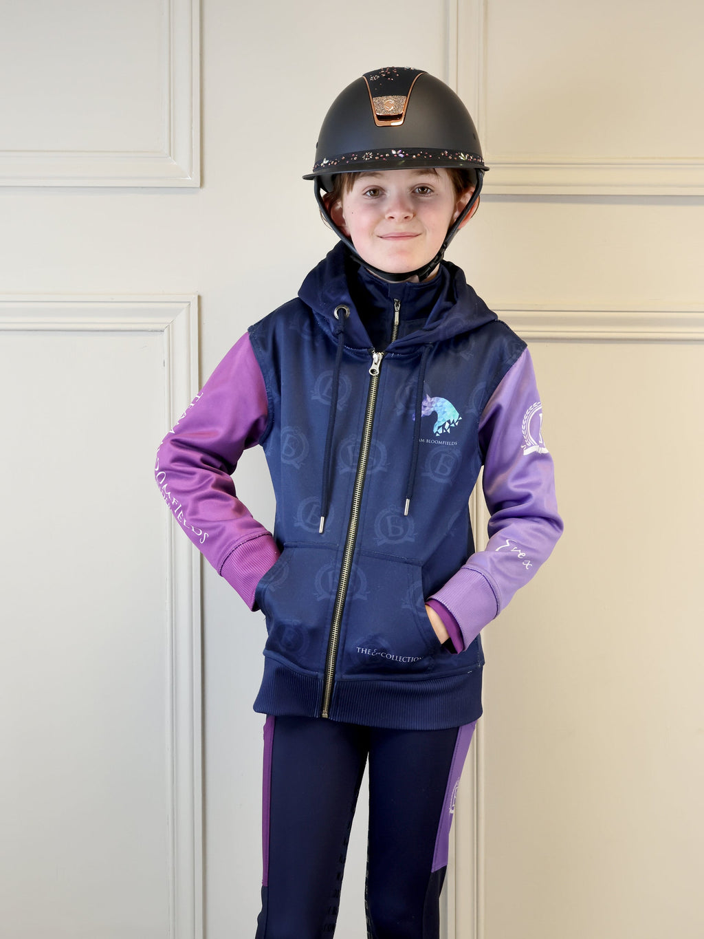 Kids Eve Fitted Zip Hoodie