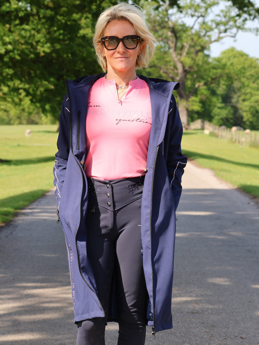 Faye Navy Long Coat