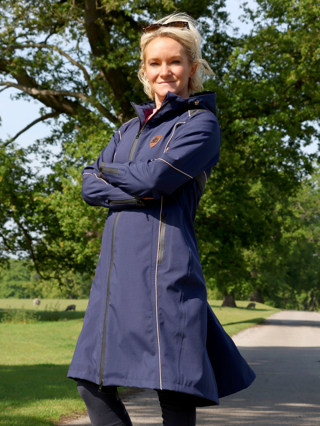 Faye Navy Long Coat