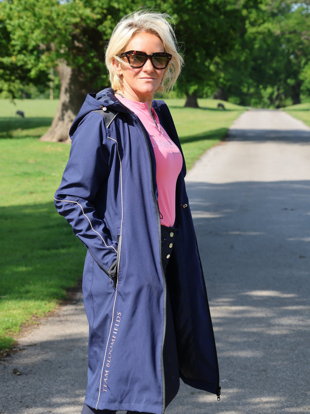 Faye Navy Long Coat