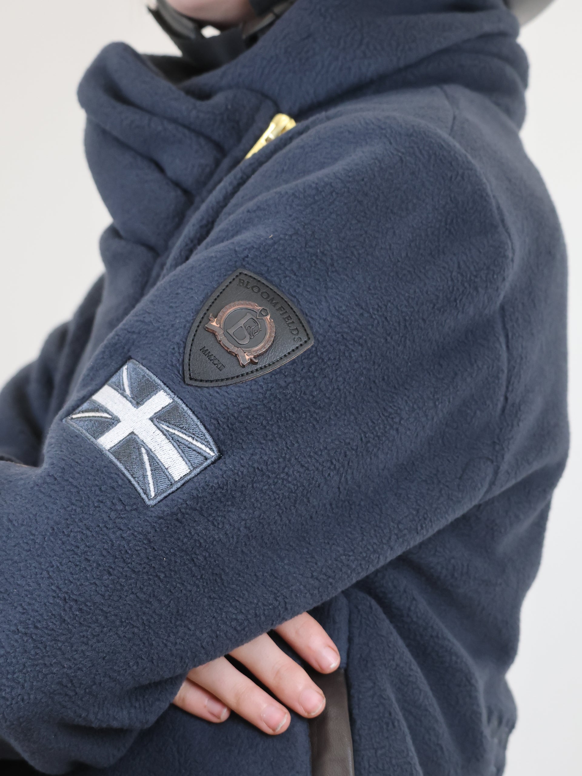 Kids Selena Navy Fleece Jacket