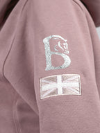 Kids Amelia Heather Cross Necked Hoodie