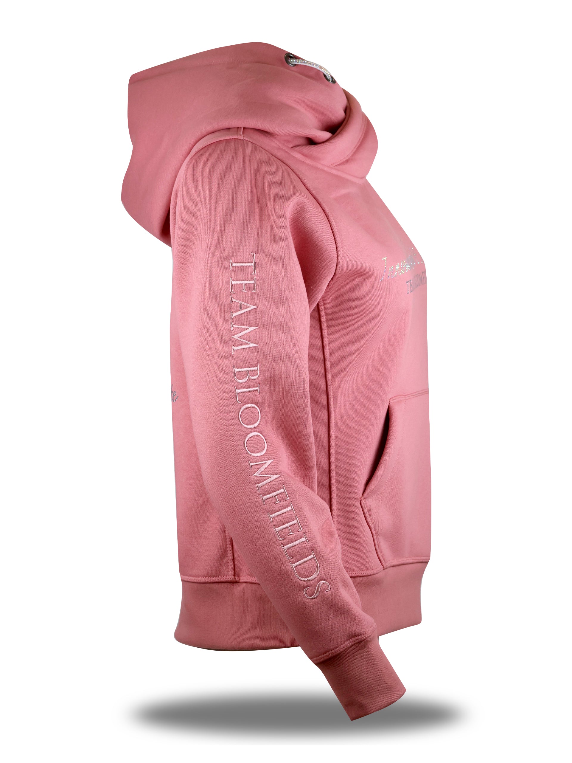 Amelia Apricot Cross Necked Hoodie