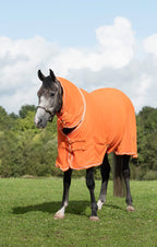 Fleece Rug With Neck Cover - Orange