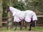 Nylon Fly Cool Rug - Grey/Mulberry