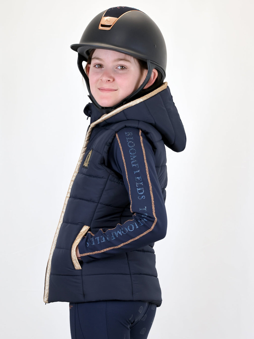 Kids Legacy Navy & Champagne Gilet
