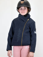 Kids Selena Navy Fleece Jacket