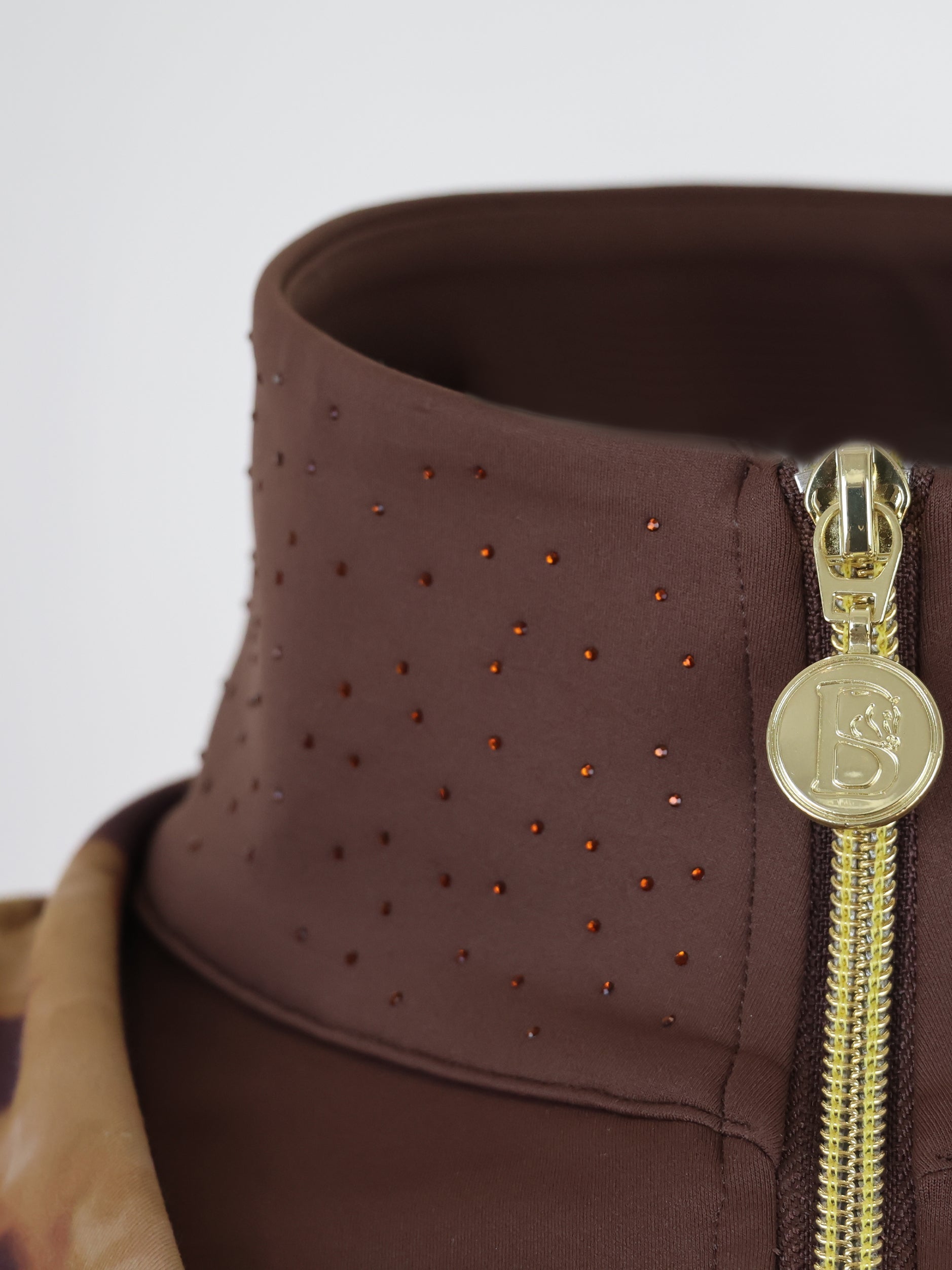 Kids Brown Jacket & Leopard Detail