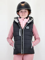 Kids Legacy Grey & Pink Gilet