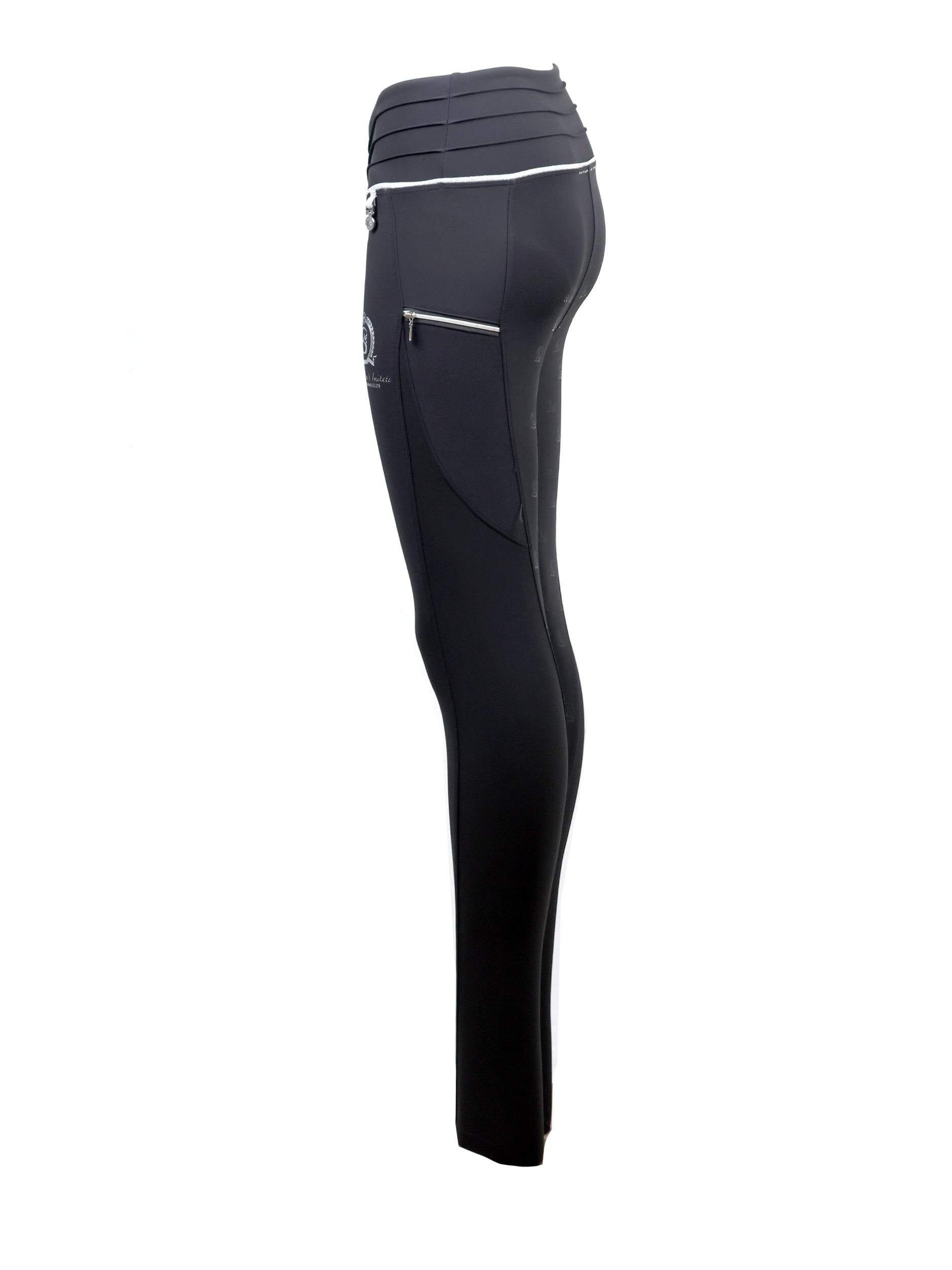 Maya Pleated Grey Leggings