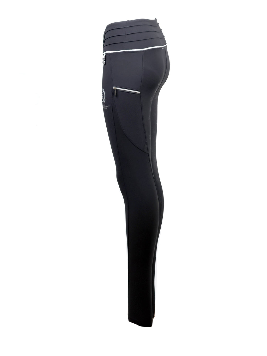 Kids Maya Grey Pleated leggings