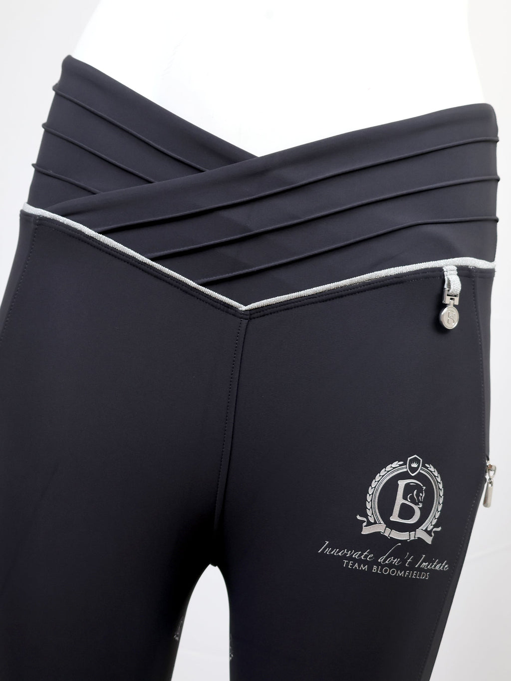 Kids Maya Grey Pleated leggings