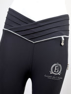 Kids Maya Grey Pleated leggings