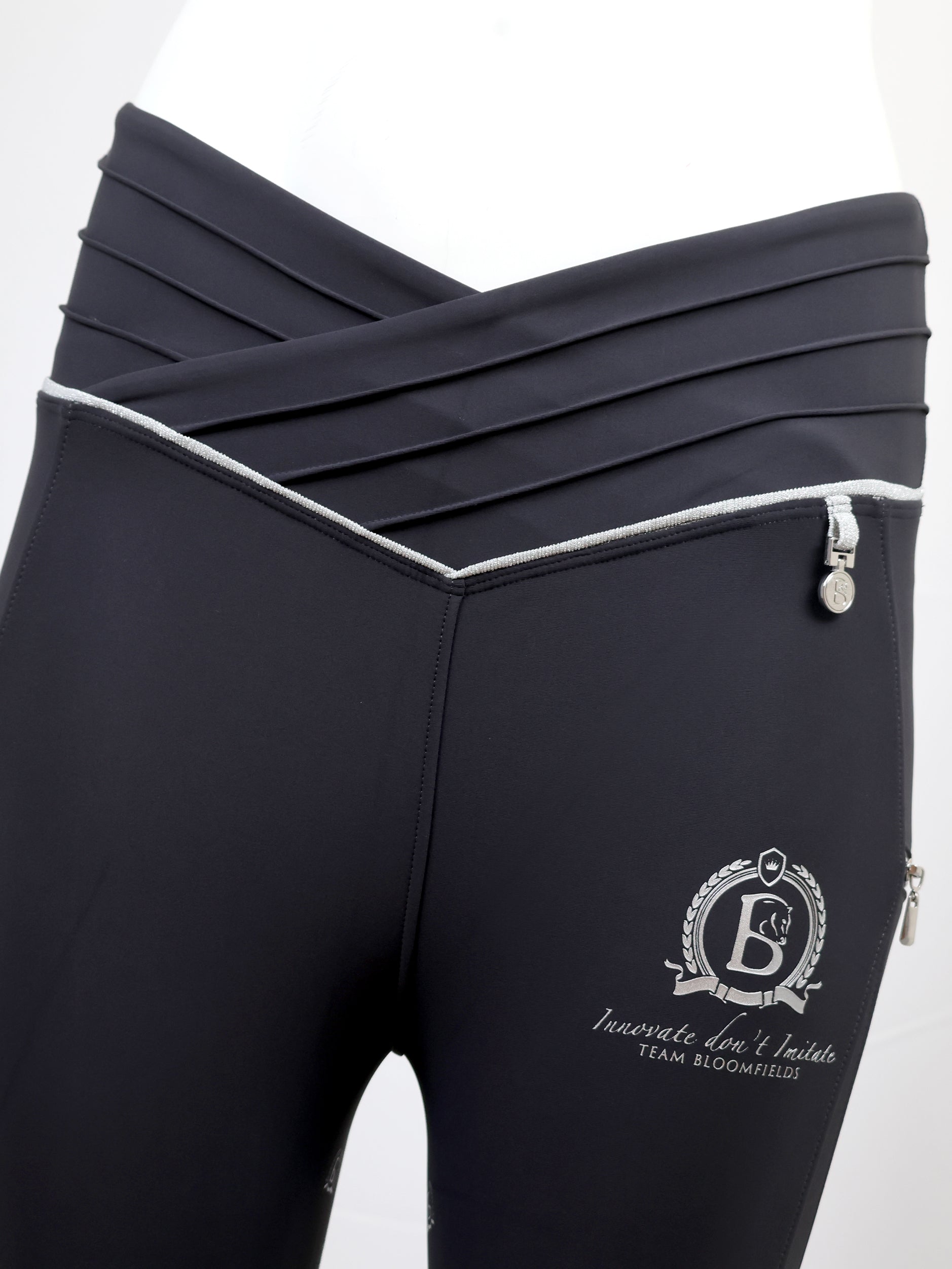 Kids Maya Grey Pleated leggings