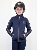 Kids Caitlin Crystal Navy Training Jacket