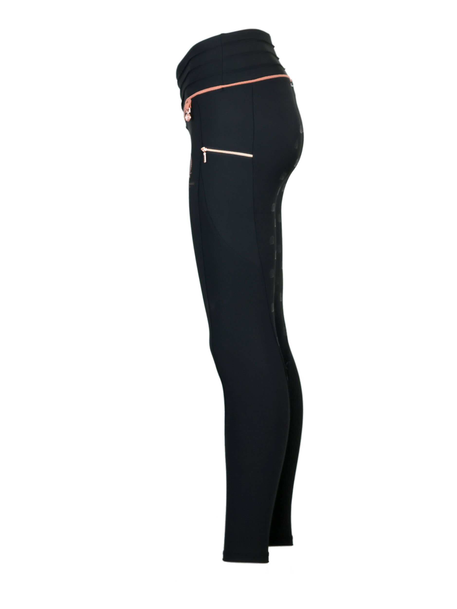 Kids Maya Black Pleated leggings