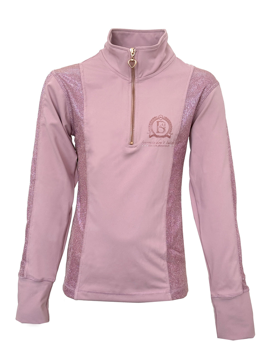 Kids Glimmer Pink Base Layer With Long Sleeves