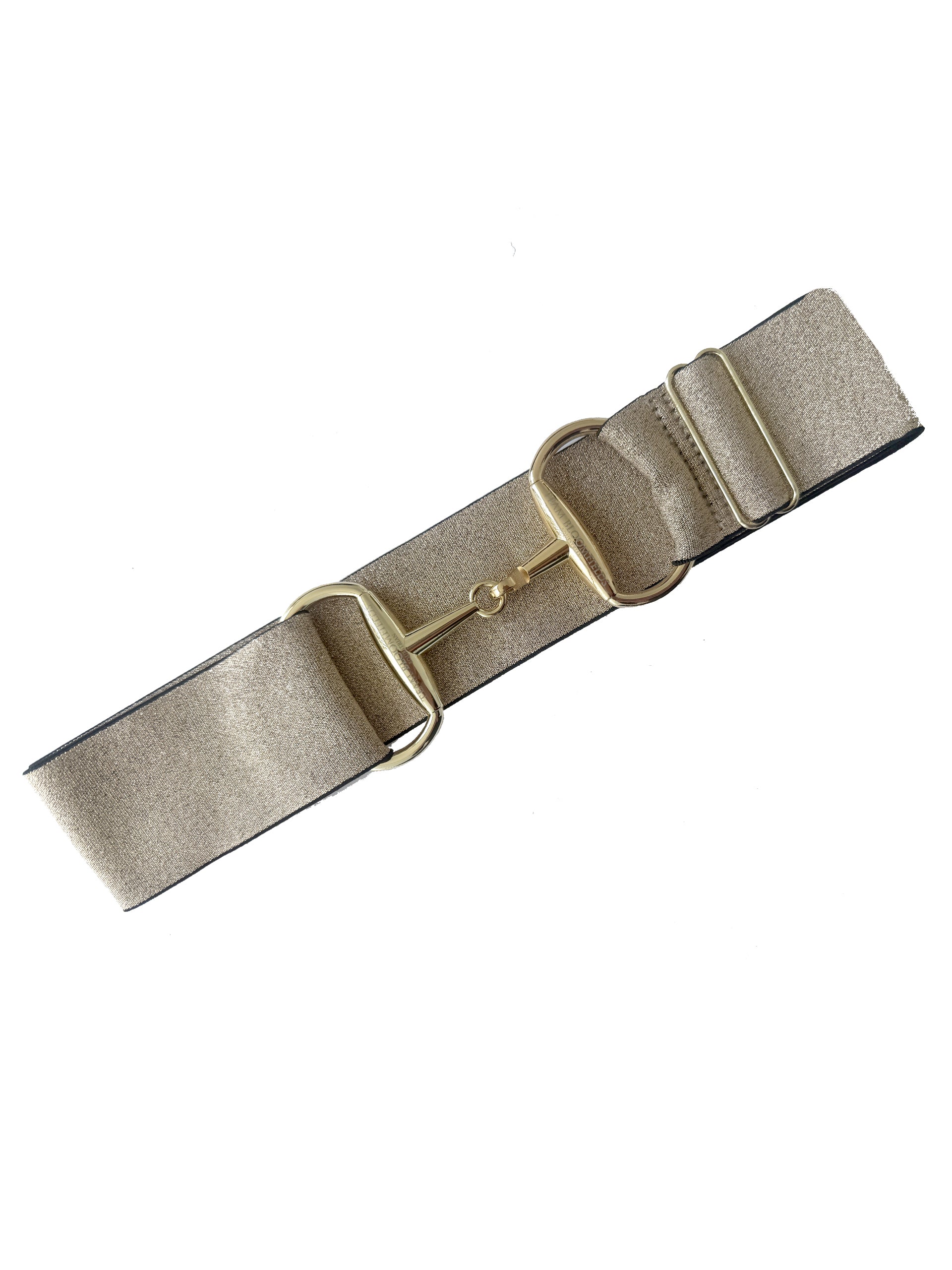 Belt - Metallic Gold With Gold Snaffle