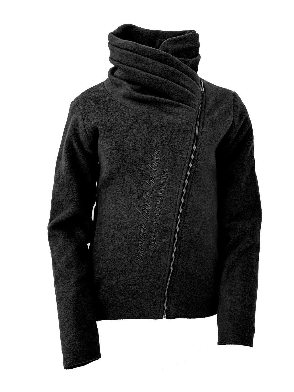 Kids Selena Black Fleece Jacket